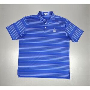 Peter Millar Summer Comfort Polo‎ Shirt Mens 2XL Troon North Golf Club Striped